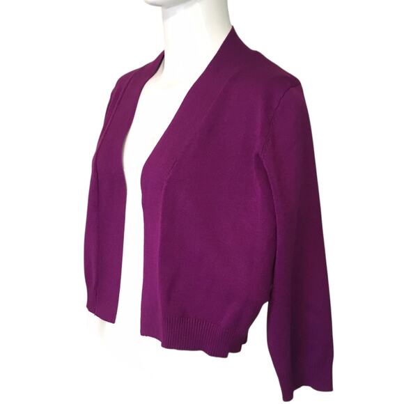 Verve Ami Violet Shrug  Sweater 3/4Sleeve  Large NWT $54.00 - Picture 3 of 4